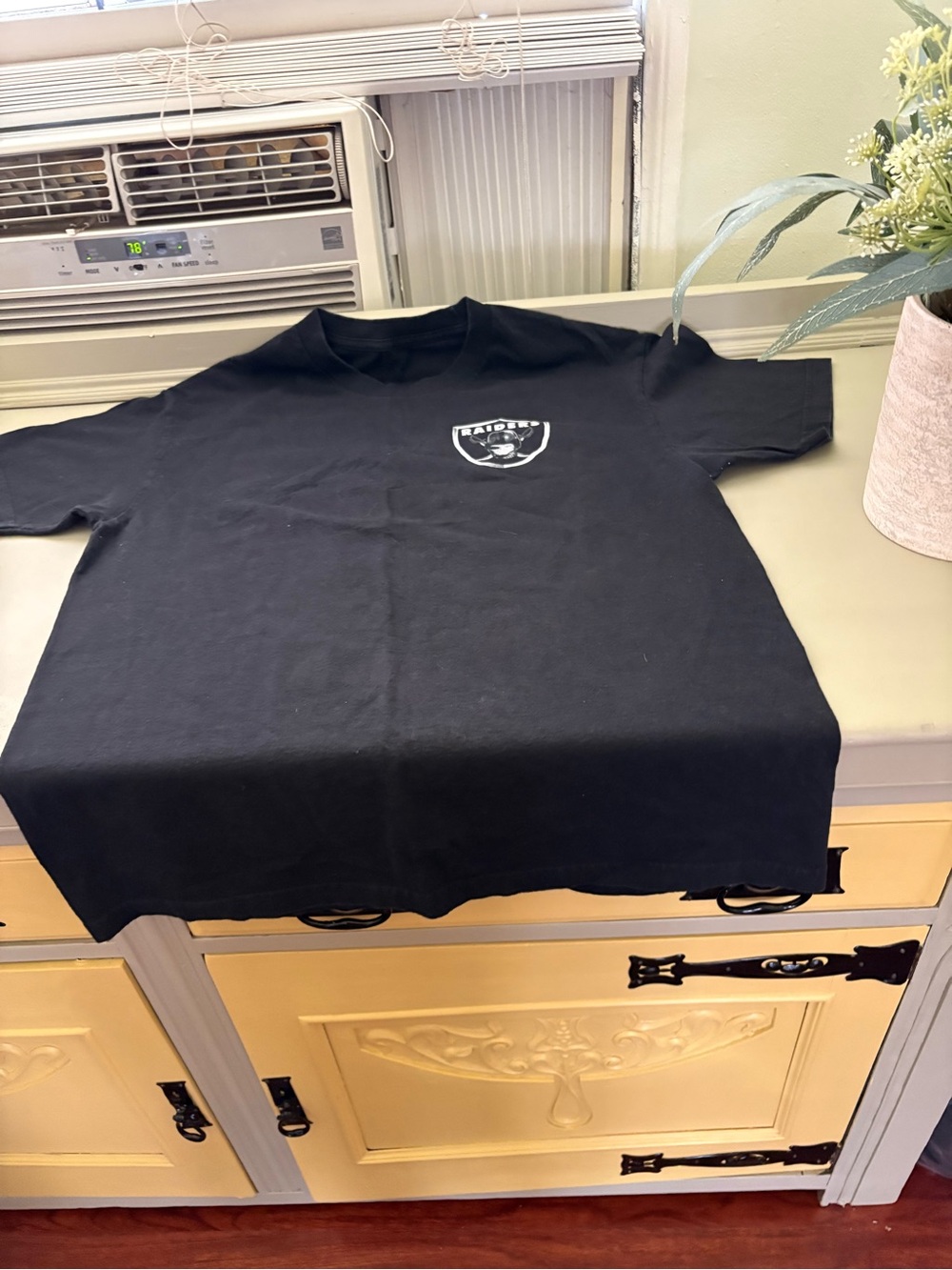 NFL Raiders Black Short-Sleeve Logo Tee